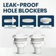 thumbnail image 2 of Phoenix Gravity - Polypropylene Hole Blockers for all Gravity-Fed Water Filter Systems ,Compatible with Berkey,Waterdrop, Purewell, and Other Countertop Water Filters Systems, 2 of 7