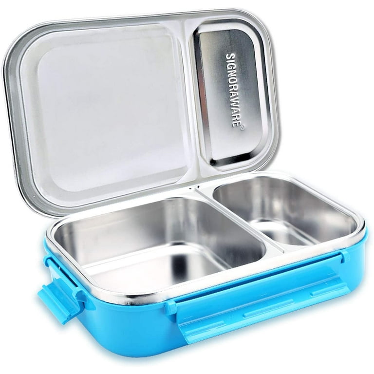 Bento Stainless Steel Lunch Box for Kids 2 Compartments