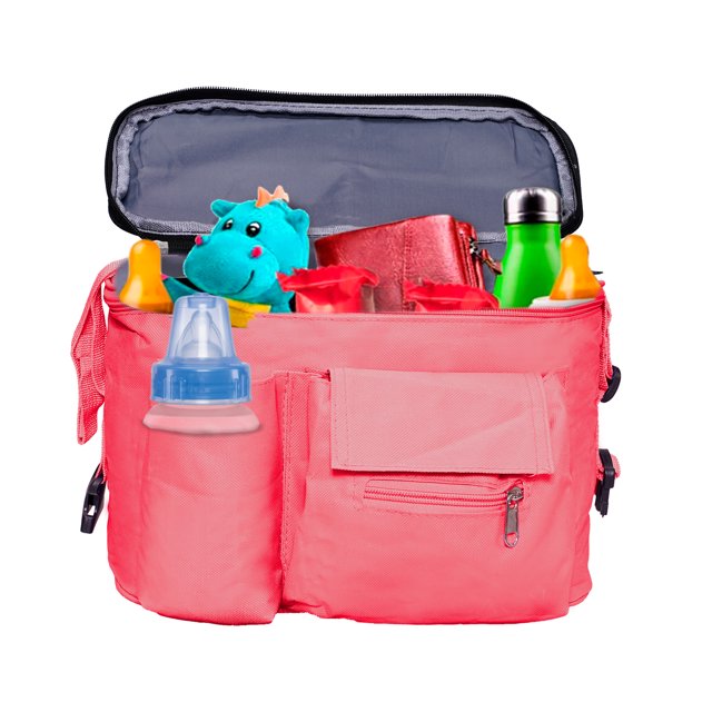 Bolsa de Almacenamiento Con Organizador Para Carriola Bebe Mom Gaon Rosa B11