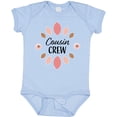 thumbnail image 3 of Inktastic Cousin Crew with Pink Flowers Girls Baby Bodysuit, 3 of 5