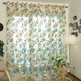 thumbnail image 2 of Romantic Floral Tulle Voile Door Window Curtain Panel Drape Sheer Scarf Home Decor Room Stuff, 2 of 4