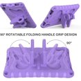 thumbnail image 4 of KOMI Kids Case for iPad Mini 6th Generation 2021 8.3-inch - Screen Protector Included - Butterfly Kickstand - Child Friendly EVA Foam Shockproof Cover Case with Shoulder Strap, Lavender, 4 of 5