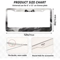 thumbnail image 3 of Wolf Pattern Grey License Plate Frame, Aluminum Car Tag Frames, 2 Pack Universal Car License Plate Covers with 2 Holes and Screws Decorative, 3 of 7