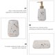 thumbnail image 5 of Dispensador de jabón decorativo de 3 piezas, vaso para cepillo de dientes, jabonera, accesorios de baño, 5 of 6
