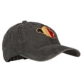 thumbnail image 5 of Belgium Flag Map Embroidered Washed Cotton Twill Cap - Black OSFM, 5 of 5
