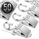 thumbnail image 3 of 50 PCS Stainless Steel Curtain Hooks Curtain Clips with Hook, Curtain Rod Hooks, 3 of 5