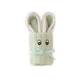 thumbnail image 3 of Kieccall Corals Fleece Small Towel Squares Handkerchief Cute Rabbits Shaped Souvenir Gift Towel, 3 of 3