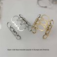 thumbnail image 3 of Bracelets Réticulation Lisse Manchettes Légères Anti-Corrosion Écologiques Robustes Bijoux de Mode Cadeau Argent, 3 of 7