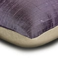 thumbnail image 6 of The HomeCentric Decorative Lumbar Pillow Cover Purple 12"x18" (30x45 cm) Silk Color Block, Patchwork, Silk Pillow Cover For Sofa, Couch, Bed, Patio And outdoor, Patchwork Modern - Purple Silk Essence, 6 of 10