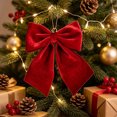 thumbnail image 5 of Christmas Home Decor, Claret Christmas Bow Decoration, Christmas Party Decorations, Christmas Bow, for Xmas Tree, Home, Party, Holiday Christmas Decorations, 5 of 6