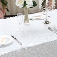 thumbnail image 5 of BalsaCircle 90" x 132" Big Payette Sequin Tablecloth White, 5 of 8