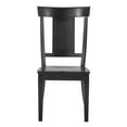 thumbnail image 4 of Weston Home Farmhouse Wood Dining Chair with Panel Back, Set of 2, Antique Black, 4 of 7