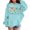 R395/Light Blue, variant on Vividxx Hoodies For Girls Long Sleeve Heart Letter Print Pocket Pullover Casual Hooded Sweatshirts For School Streetwear 10-11 Years