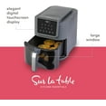 thumbnail image 2 of SUR LA TABLE KITCHEN ESSENTIALS 4-in-1 Compact 5-Quart Basket Air Fryer with Window for Easy Viewing, Digital Touchscreen Display with 8-Presets, Air Fry, Bake, Roast, Broil in Minutes, 1500w, 2 of 7