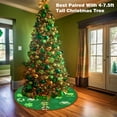 thumbnail image 5 of 36 Inch Valentine''s Day Tree Skirt Love Heart Clover Double Sided Print Mat St. Patrick''s Day Tree Skirt Christmas Tree Skirt for Holiday Party Decoration, 5 of 6