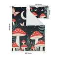 thumbnail image 5 of Mushroom and Butterfly Duvet Cover and Pillowcase Set for Single Bedding, Bedroom Accessories for Kids Teens, 5 of 5