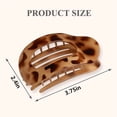 thumbnail image 2 of 4 Pcs Flat Hair Clips for Thick Thin Hair, Round Lay Down Hair Claw Clips for Women Girls, Comfortable Curved Flat Clips for Lying,Driving and More, 2 of 7