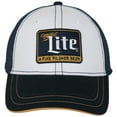 thumbnail image 2 of Miller Lite Beer White/Blue Mesh Back Hat Cap, 2 of 6