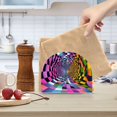 thumbnail image 2 of Yayeee Napkin Holder for Table Kitchen Paper Tissue Organization, Green Wavy Plaid, 2 of 8