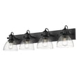 thumbnail image 1 of Golden Lighting 3118-BA4 BLK-SD Hines 4 Light Bath Vanity, Matte Black, 1 of 12