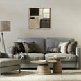 thumbnail image 2 of Stupell Industries Rustic Neutral Shapes Abstract Painting Brown Floater Framed Canvas Art Print Wall Art, 25 x 25, 2 of 9