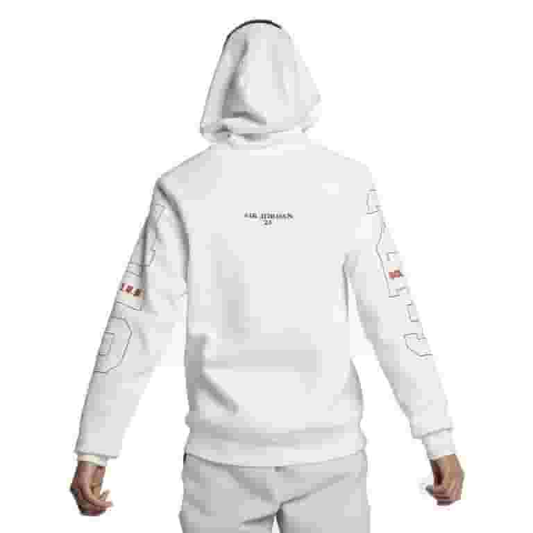 NIKE☆Jordan Flight Essentials Fleece Pullover Hoodie☆White Air Jordan 10 Flight Fleece Men's Pullover Hoodie White