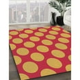 thumbnail image 3 of Ahgly Company Machine Washable Indoor Round Transitional Red Area Rugs, 8' Round, 3 of 7