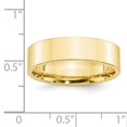 thumbnail image 3 of 10k Yellow Gold 6mm Engravable Standard Flat Comfort Fit Band, 3 of 3