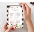 thumbnail image 7 of Inkdotpot Bridal ShowerGameWedding Shower Bachelorette Party Bulk ActivityGamecards 50-PackFloral Eiffel TowerWhats on Your Phone, 7 of 7