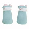(TENVOLTS)1pair Cotton Newborn Baby Socks Spring Cartoon Warm Short Socks (Green)