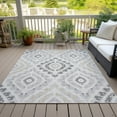 thumbnail image 6 of Addison Rugs Chantille Indoor/Outdoor Transitional Diamond Silver Washable Rectangle Rug, 5' x 7'6", 6 of 6