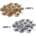 thumbnail image 3 of 40pcs Antique Hamsa Hand Evil Eye Charms Hand of Fatima Pendants Jewelry Findings Accessory for DIY Necklace Bracelet Crafting Supplies,Gold & Silver, 3 of 5