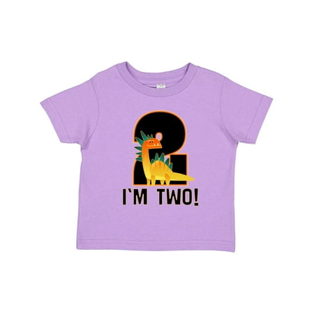 

Inktastic 2nd Birthday Dinosaur Party Outfit Boy Gift Toddler Boy Girl T-Shirt