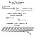 Collated Cortex Hidden Fastening System for AZEK Trim 2 inch Cortex