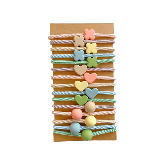 DVKOVI Womens Elastic Hair Ties for Ponytail Wristband Colorful Hair Accessories No Damage Pony Tails Hair Ties Bulk for Thick Thin Curly Hair