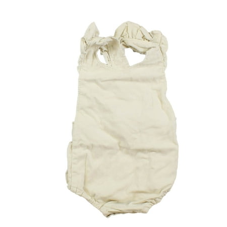 

Pre-owned Bellas Party Girls Cream Romper size: 6-12 Months