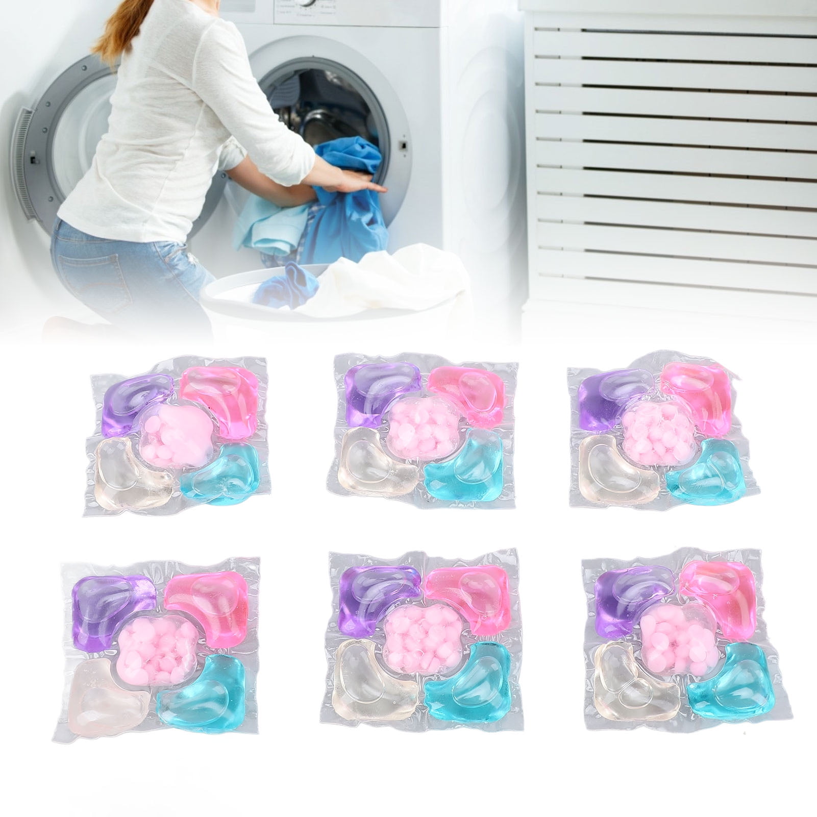 Laundry Detergent Pods, 20pcs Long Lasting Freshness 5 in 1 Laundry Pods  for Wash Machine