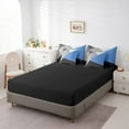 thumbnail image 4 of YST Geometric Comforter Set, Modern Abstract, 7-Piece, Blue Dark Grey Light Gray, Queen Size, 4 of 5