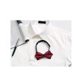 thumbnail image 5 of INSPIRE CHIC Men's Solid Color Pre-Tied Bow Ties Neck Wedding Party Tuxedo Pointed Bowties Wine Red One Size, 5 of 5