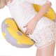 thumbnail image 4 of U-shaped pregnancy pillow, pregnancy pillow for pregnant women, side sleeper, double wedge pillow in cotton, 4 of 5