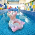 thumbnail image 2 of Piscina inflable Silla flotante Tubos de agua Río flotante con portavasos Piscina Tumbona Flotador Piscina Silla flotante para fiestas temáticas Pisci Sirena Hugo Flotador de tumbona de piscina, 2 of 10