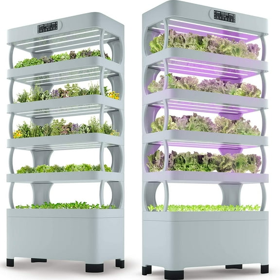 Hydroponic System Innovative Indoor Planter for Herbe Vegetables Fruits Smart Timing and Light Hydroponic Growing System Eco-Friendly and Efficient Indoor Garden Kit 72 Planters