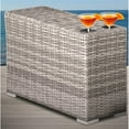 thumbnail image 2 of Living Source International Modern Wicker Rattan Side Table - Gray Finish, 2 of 3