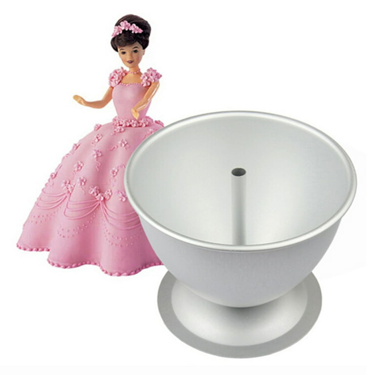  WUWEOT 2 Pack Doll Dress Cake Pan Mold, 8 & 6 Princess Skirt  Cake Mold, Non Stick Aluminum Semicircle Dessert Mold Baking Supplies for  Home Party Banquet Sugarcraft Chocolate Decoration: Home