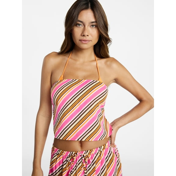 No Boundaries Tube Top Bikini Coverup, Women's XXS-XXL