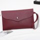 thumbnail image 4 of Bolsa Mujeres Cerrojo PU Cuero Puro Cartera larga Monedero Teléfono Embrague Muñequera / Vino Rojo Ndcxsfigh Para Estrenar, 4 of 4