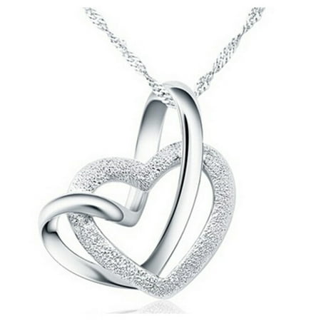 - Designer Inspired Intertwined Heart Necklace