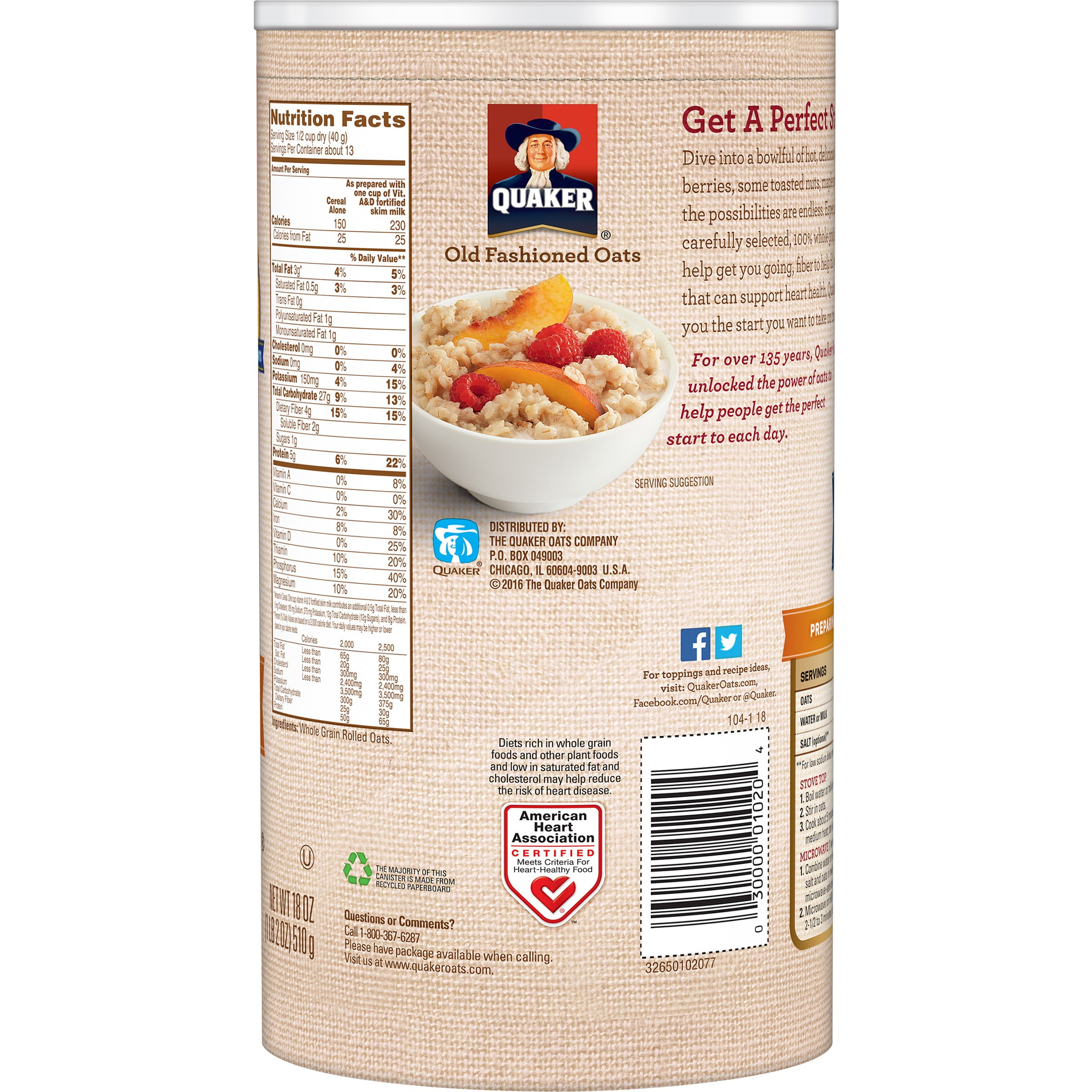 Quaker Old Fashioned Oatmeal 18 Oz Walmart focus for Amazing Quaker Oats Old Fashioned – Perfect Image Reference Quaker Old Fashioned Oatmeal 18 Oz Walmart focus for Amazing Quaker Oats Old Fashioned – Perfect Image Reference