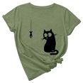 thumbnail image 2 of zanvin Hauts pour Femmes, T-Shirt d'Été pour Femmes, Mode Estivale, Coupe Ample, Col Rond, Imprimé Animal Mignon, Manches Courtes, 2 of 5