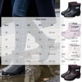 thumbnail image 4 of Puntoco Women's Short Rain Boots Waterproof Chelsea Ankle Rubber Garden Shoe Black 7.5, 4 of 7